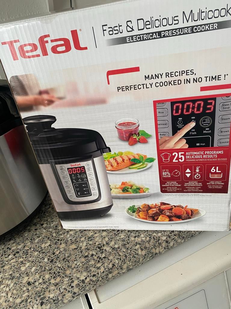 Tefal Fast & Delicious Multicooker - Elektrische Snelkookpan, Witgoed en Apparatuur, Slowcookers, Ophalen of Verzenden, Timer