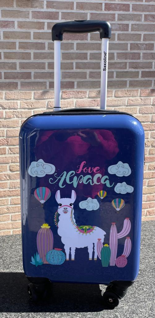 Harde kindertrolley Saxolline aan spotprijs!, Sieraden, Tassen en Uiterlijk, Koffers, Wieltjes, 50 tot 60 cm, Hard kunststof, Ophalen of Verzenden