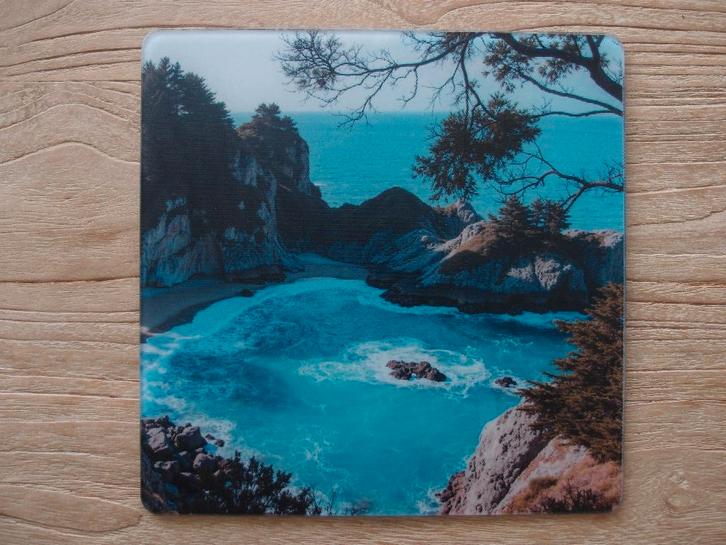 Glazen muismat met tropisch motief, Computers en Software, Muismatten, Nieuw, Gaming muismat, Ophalen of Verzenden