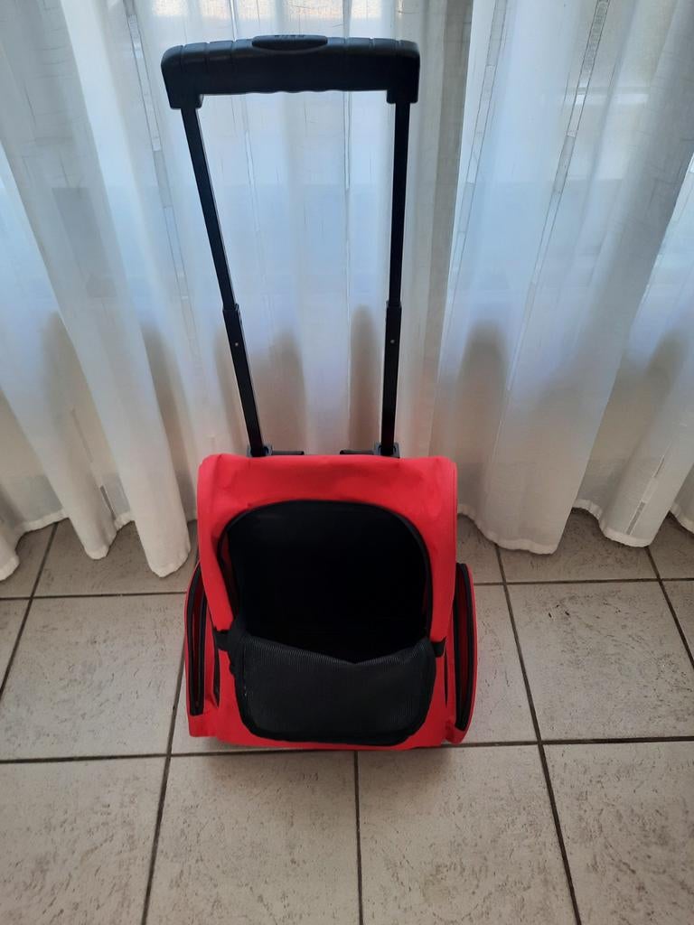 Trolley, rugzak, transporttas met wieltjes voor hond of kat, Ophalen