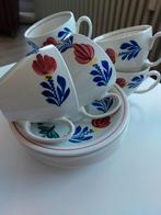 Boerenbont kop en schotels, Ophalen, Gebruikt, Kop(pen) en/of Schotel(s), Aardewerk