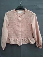 Zara blouse roze met smokwerk en ruche zoom, Anneonline, Steenbergen, Meisje, Shop@wesell4u.nl