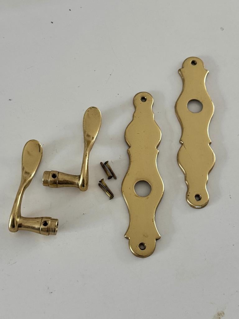 Deurbeslag messing, Ophalen of Verzenden, Zo goed als nieuw, Koper of Messing, Klink of Kruk