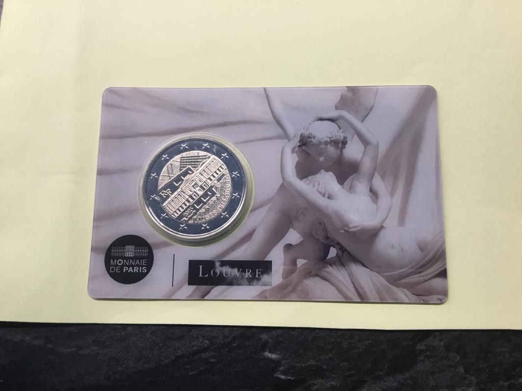 FRANKRIJK COINCARD LOUVRE 2025., Ophalen of Verzenden, Frankrijk, 2 euro