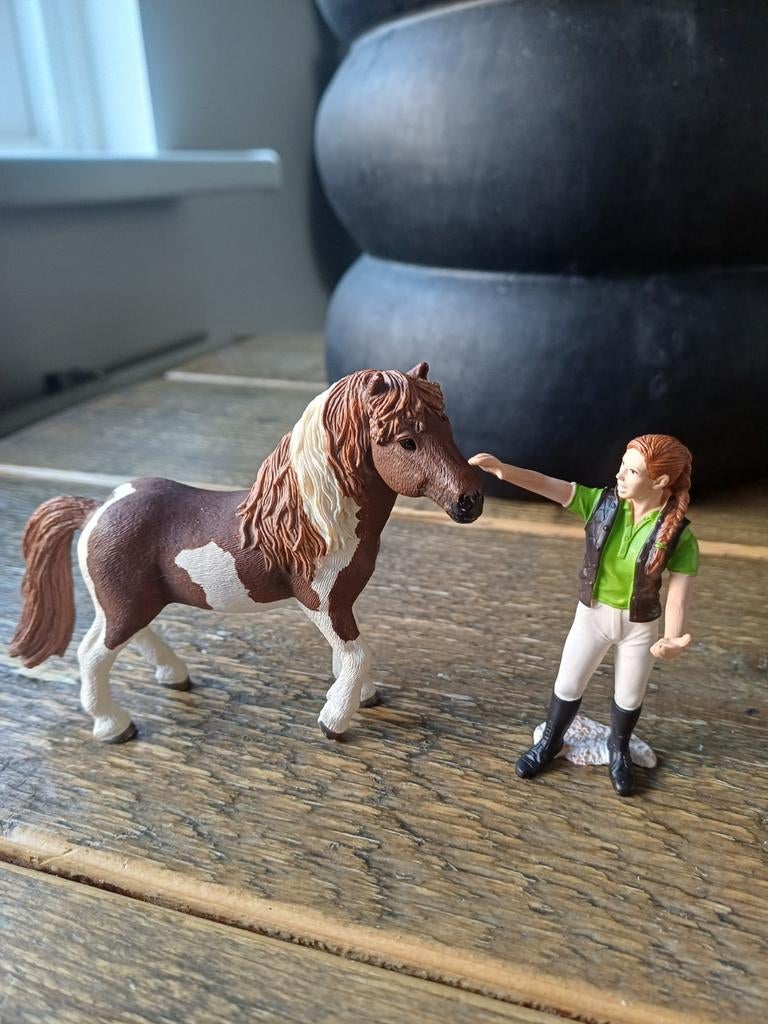 Schleich paard met ruiter speelfiguren set, Ophalen