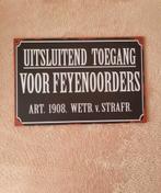 Feyenoord Rotterdam Houten Bord - 20x30 cm, Ophalen of Verzenden