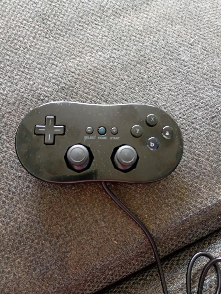 Zwarte Wii Classic Controller Pro, Spelcomputers en Games, Ophalen of Verzenden