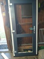 Nieuwe kunstof deur met dubbelglas, Gevelraam of Ruit, 80 tot 120 cm, Nieuw, Dubbelglas