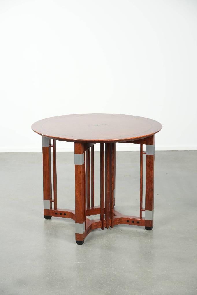 Schuitema design Art Deco bijzettafel uit de Decoforma serie, Gebruikt, ., Rond, 55 tot 75 cm