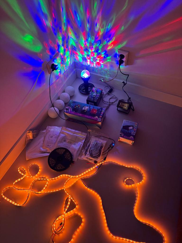 Diverse discolampen / VITA LED snoeren / Strobe, Ophalen of Verzenden, Zo goed als nieuw, Licht