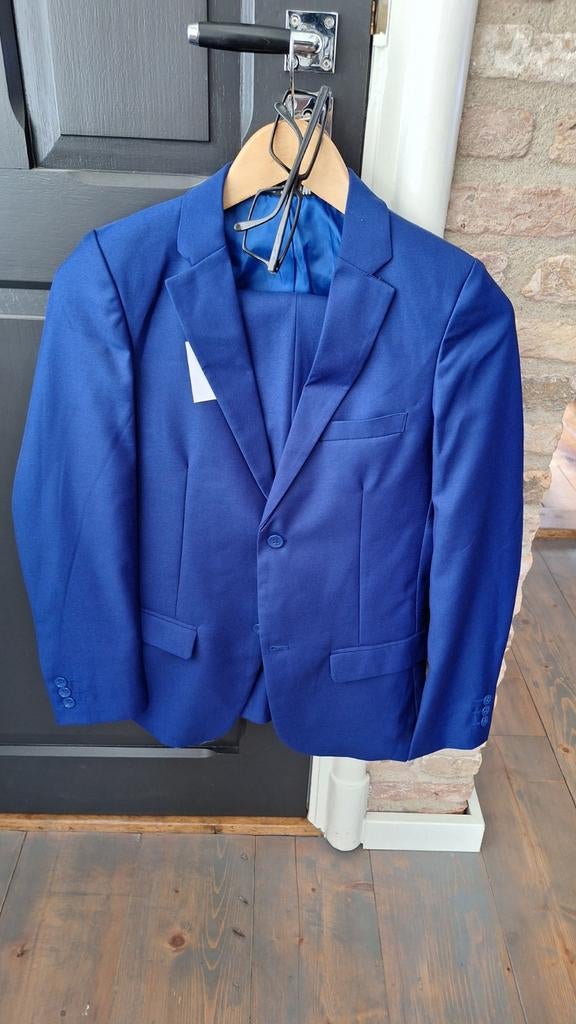 Blauw comunnie pak broek en jasje / blazer, Ophalen of Verzenden, Broek