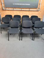 Stoelen / kantinestoelen (11 stuks), Ophalen, Stof, Zwart, Xx