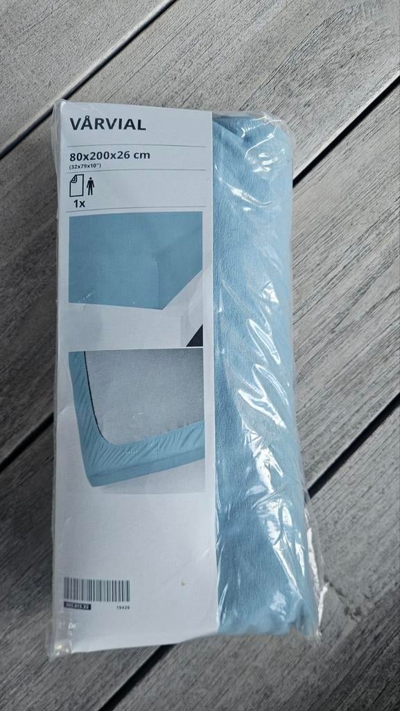 Hoeslaken 1 persoons IKEA, Huis en Inrichting, Ophalen of Verzenden, Nieuw, Wit, Handdoek