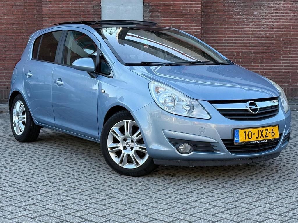 Opel Corsa 1.4-16V Cosmo|5DRS|FULL-AUTOMAAT|AIRCO|PANO, Auto's, Opel, 15 km/l, Gebruikt, 4 cilinders, Blauw