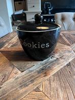 Mooie engelse zwarte koekjes pot, Ophalen of Verzenden, Zo goed als nieuw, Rechthoekig, Riet