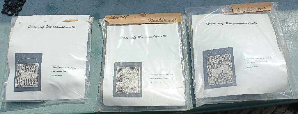 Vintage filet haakpakket 31 x 40 cm (KH4), Hobby en Vrije tijd, Breien en Haken, Ophalen of Verzenden, Nieuw, Haken, Overige typen