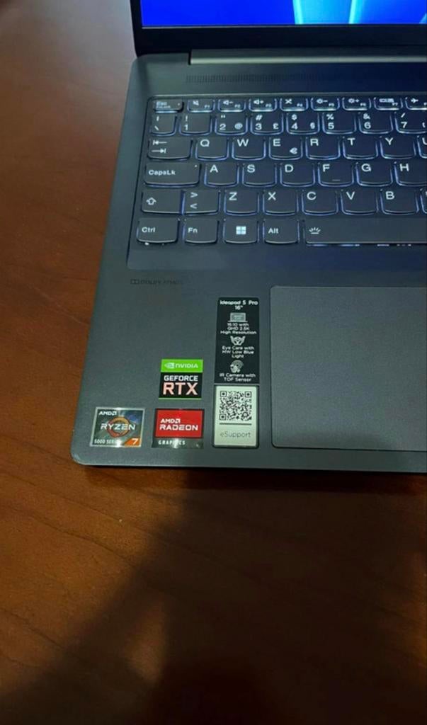 Lenovo Laptop met AMD Ryzen 7 en NVIDIA GeForce RTX, Computers en Software, Windows Laptops, Met videokaart, Qwerty, Verzenden