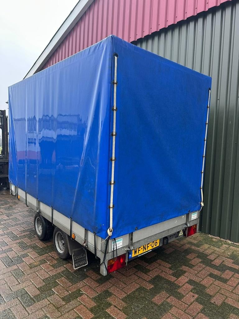 Gesloten aanhanger henra met huif !!!, Ophalen of Verzenden, Zo goed als nieuw