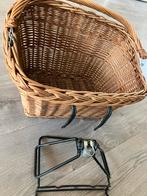 Rotan fietsmand met stuurbevestiging, Ophalen of Verzenden, Gebruikt, Fietsmand, Stuurbevestiging