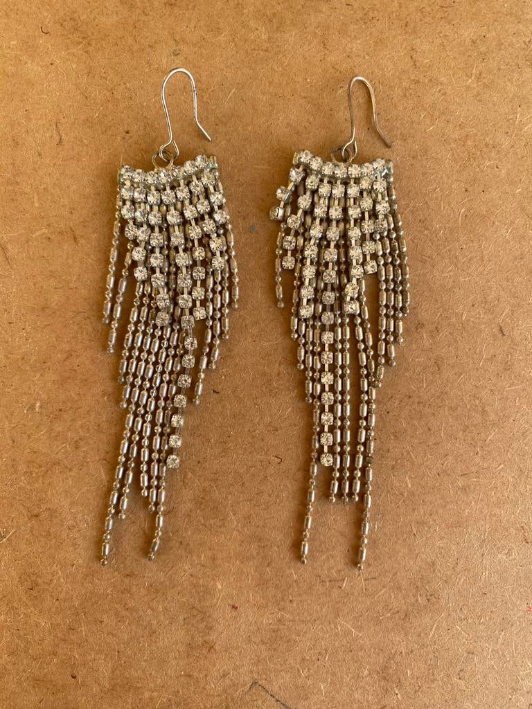 Oorbellen hangers glitter, Overige materialen, Hangers, Ophalen of Verzenden, Zo goed als nieuw