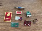 8 Diverse Speldjes: Mao, Aeroflot, VS Herdenking & Meer, Verzamelen, Ophalen of Verzenden, Gebruikt, Overige onderwerpen, Speldje of Pin