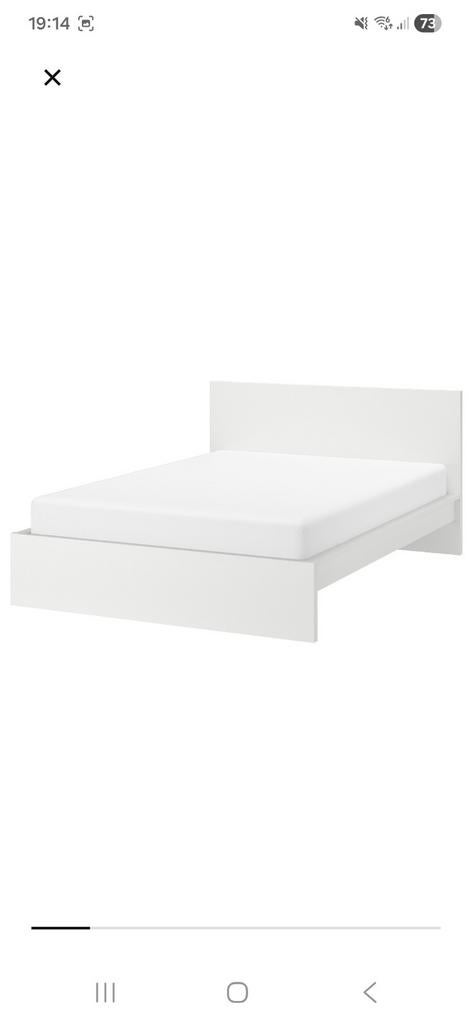 Ikea MALM bed 180x200 met 2 lades en lattenbodems, Huis en Inrichting, Slaapkamer | Bedden, Ophalen