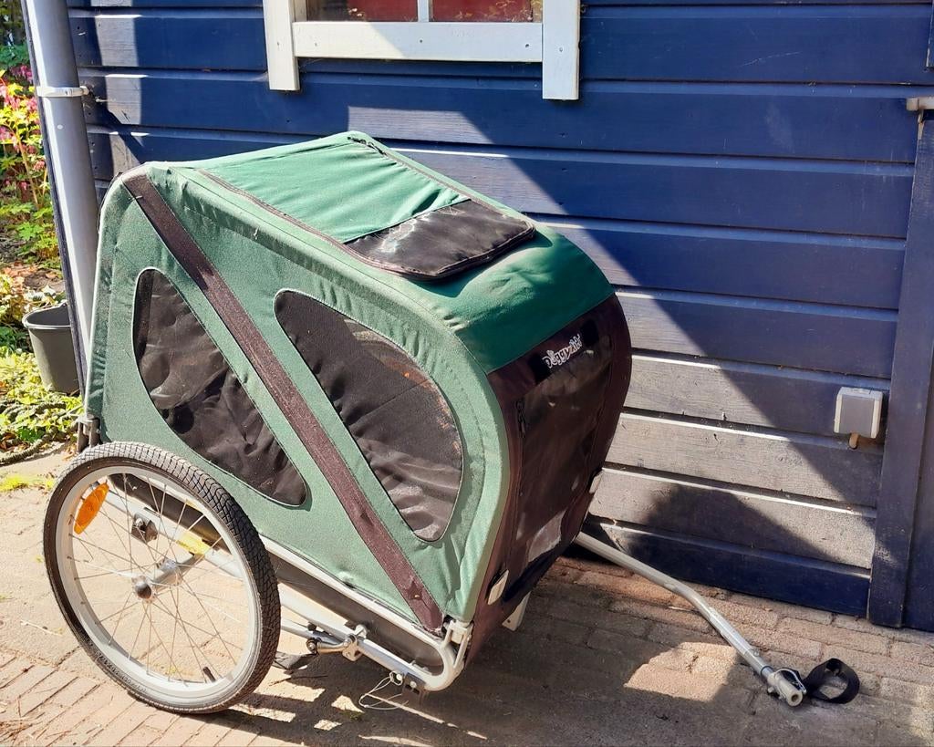 Doggy ride fietskar, Ophalen, Hondenkar