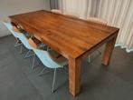 Eettafel, teakhout, 250 cm lang, kan ook als tuintafel, Huis en Inrichting, Tafels | Eettafels, Ophalen, Gebruikt, Teakhout, 200 cm of meer