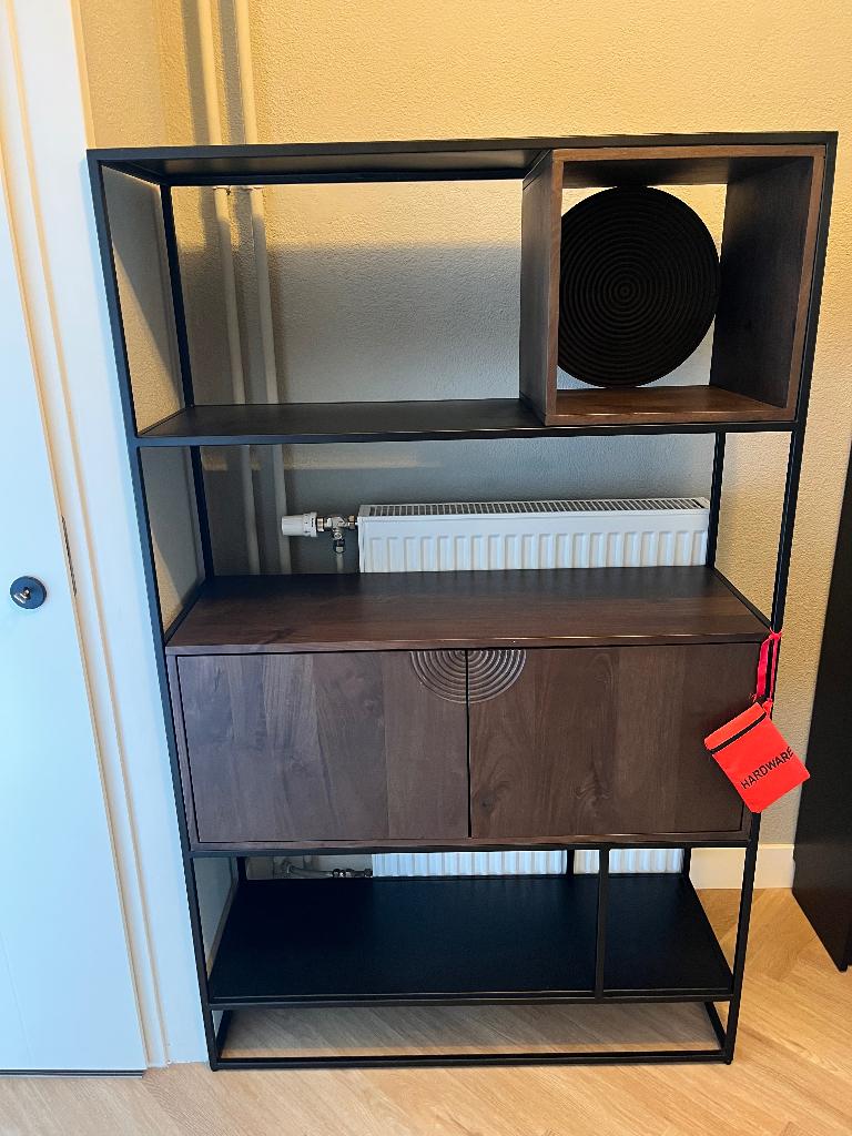 Industriële wandkast van Woonexpress, Huis en Inrichting, Kasten | Boekenkasten, Ophalen, 50 tot 100 cm, Zo goed als nieuw, 150 tot 200 cm