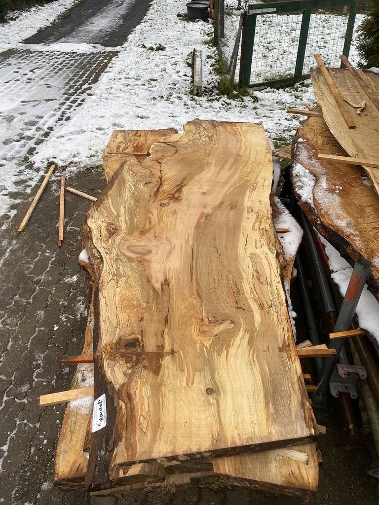 Schaaldelen tafelbladen beuken, Ophalen, 25 tot 50 mm, Zo goed als nieuw, Plank