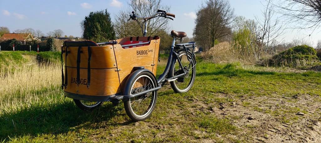 Babboe Curve bakfiets – met accessoires – klusproject / opkn, Ophalen, Gebruikt, 4 kinderen of meer, Huif