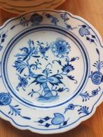 ZWIEBELMUSTER VINTAGE BORDJES DESSERT BLAUWE UI, Ophalen of Verzenden, Glas, Overige stijlen, Bord(en)