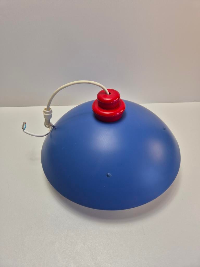 Ikea Memphis Plafondlamp - Blauw/Rood Design, Ophalen of Verzenden, Gebruikt, Kunststof, Memphis, Retro, Modern, Speels