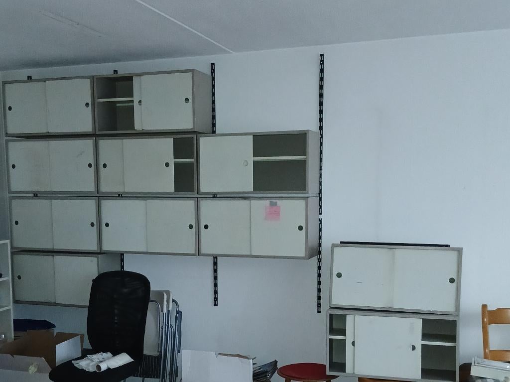 Kasten metaal. Design Coen de Vries - jaren 60 Gispen, Huis en Inrichting, Kasten | Wandmeubels, Ophalen, Gebruikt, Minder dan 150 cm