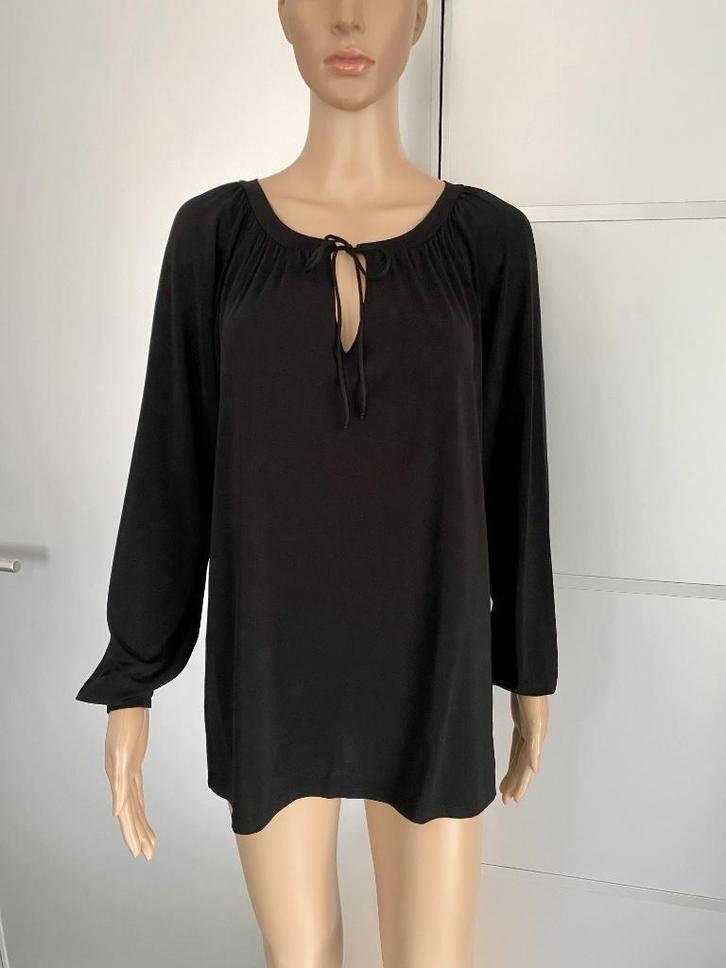 H34 Lange blouse tuniek maat M=38/40 zwart, Kleding | Dames, Blouses en Tunieken, Zo goed als nieuw, Maat 38/40 (M), Zwart, Ophalen of Verzenden