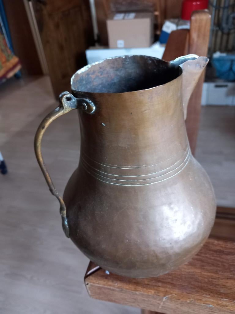 Koperen kannetje ( ideaal voor bloemen), Ophalen of Verzenden, Koper