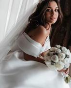 Fraaie nieuwe trouwjurk Celine €799 34 36 38 40 42 44, Ophalen, Nieuw, Wit, Trouwjurk