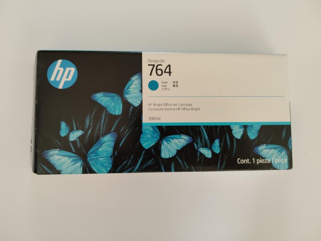 HP DesignJet 764 Cyaan Inktcartridge 300ml - Nieuw, Ophalen of Verzenden, Nieuw, Cartridge, HP