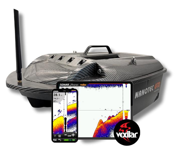 Nanotec gt2 sonar voerboot. Met vexilar., Ophalen of Verzenden, Zo goed als nieuw