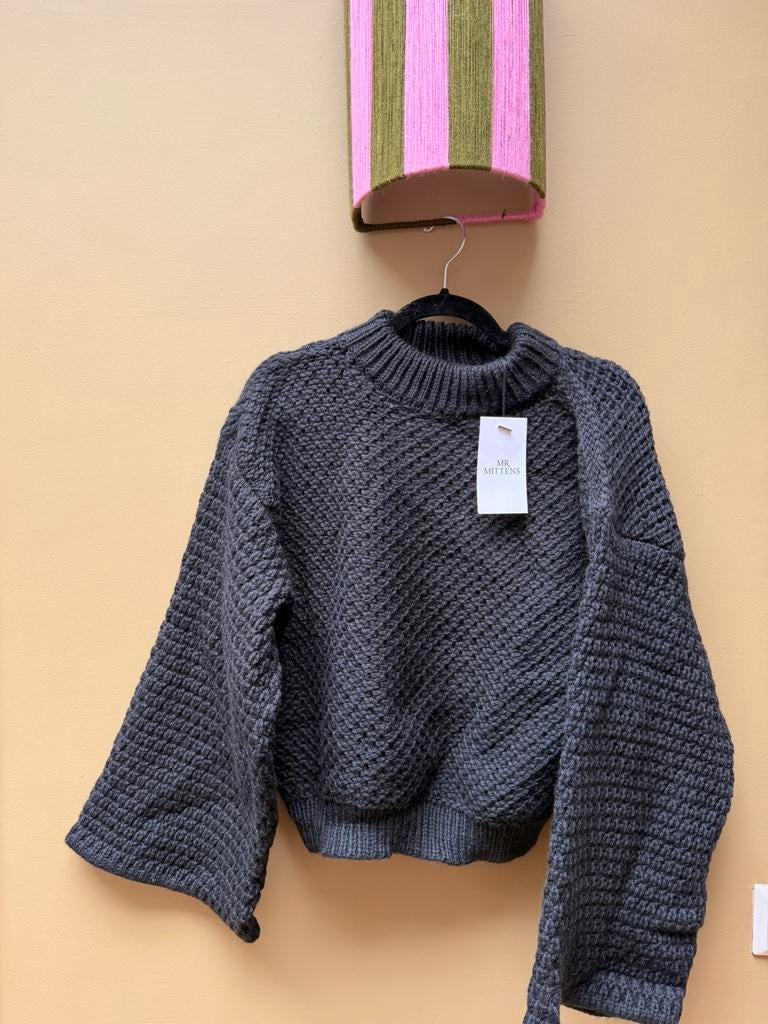 I love mr mittens trui 100% wol m/l nieuw, Ophalen, Zo goed als nieuw, Zwart