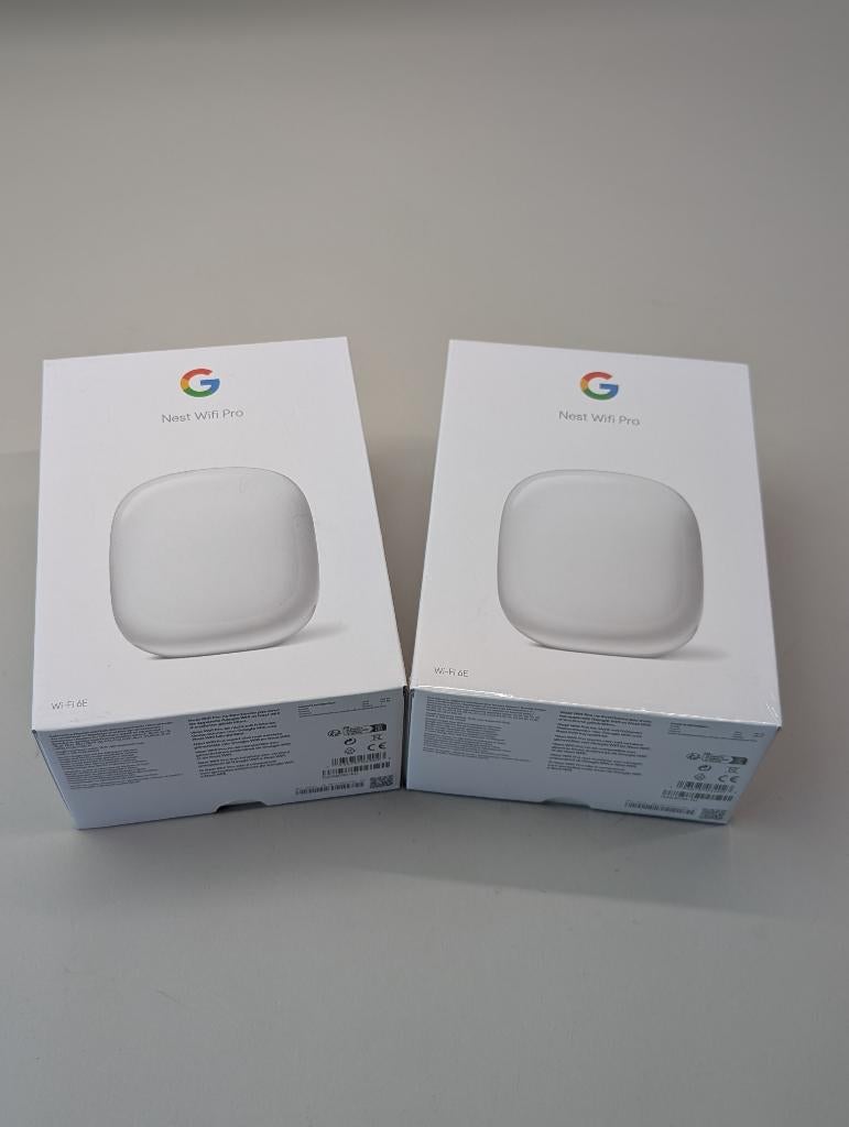 NIEUW: Google Nest Wifi Pro (Wi-Fi 6E) - Sneeuw - GA03030-EU, Computers en Software, WiFi-versterkers, Ophalen of Verzenden, Nieuw
