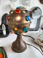 Vintage sputnik Tafellamp met gekleurde glazen bollen, Ophalen of Verzenden