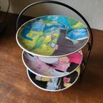 Etagère, Gebruikt, Porselein of Keramiek, Schaal, Rond