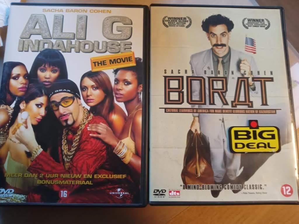 Ali G - Borat (2 komedies voor 5 euro), Vanaf 12 jaar, Ophalen of Verzenden, Gebruikt, Komedie