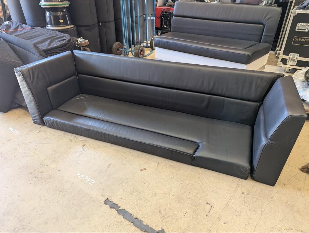 Zithoek uit racetrailer/camper - Zwart leer, Ophalen, Gebruikt, Vierpersoons of meer, Leer