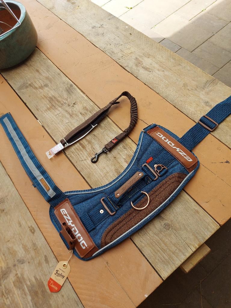 EzyDog Harnas voor Honden / Hondentuig / XXL / Denim, Dieren en Toebehoren, Ophalen of Verzenden, Nieuw, Hondenriem-accessoire