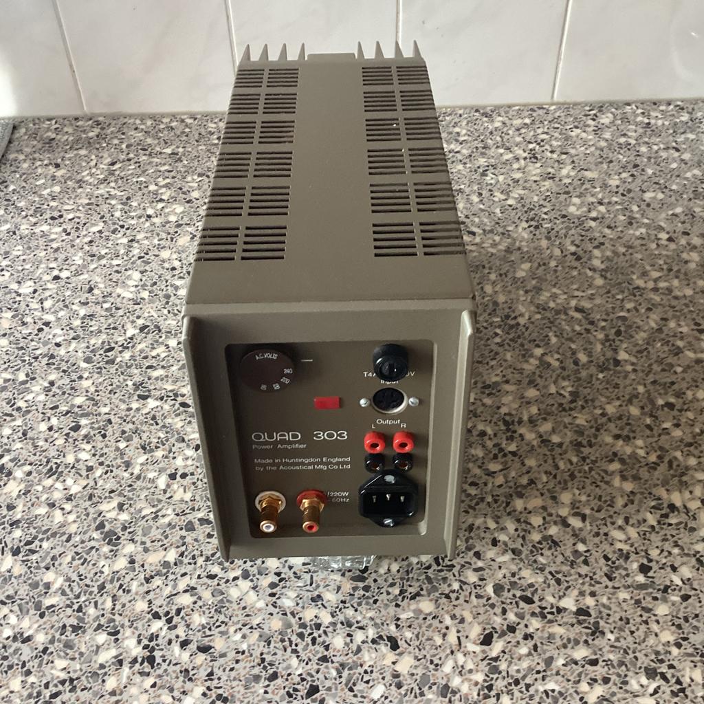 Legendarische Quad 303 Eind’Versterker., Ophalen of Verzenden, Zo goed als nieuw, Minder dan 60 watt, Overige merken