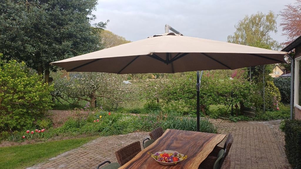 parasol, Tuin en Terras, Ophalen, 2 tot 3 meter, Zweefparasol, Verstelbaar