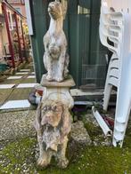 tuin beelden beton 2x hond op sokkel een hond eerste, Tuin en Terras, Ophalen, Gebruikt, Beton