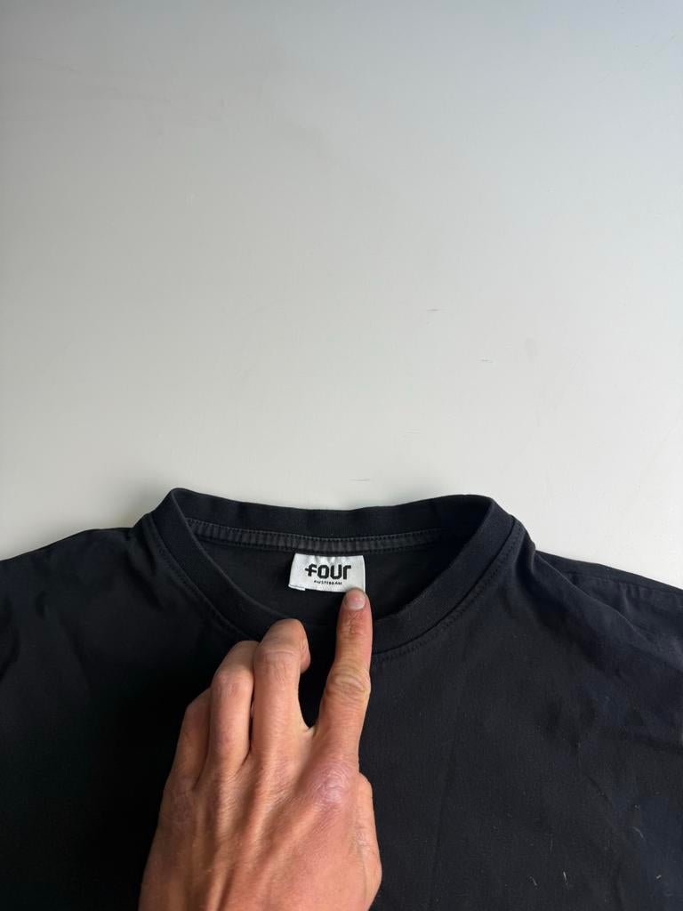 Four Amsterdam T-shirt Zwart Maat M, Ophalen of Verzenden, Gedragen, Maat 48/50 (M), Zwart